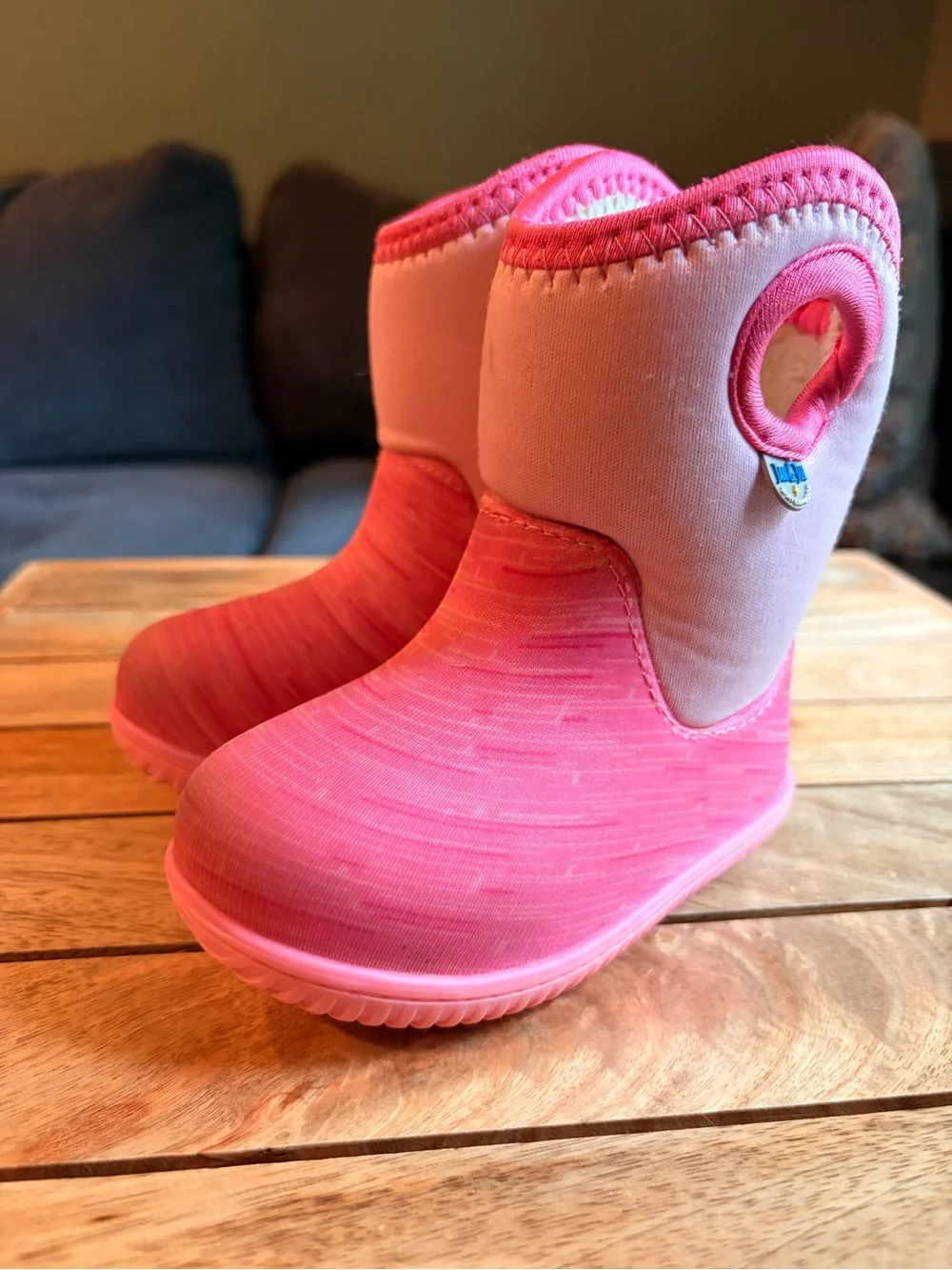 Jan & Jul fall / winter pull on waterproof boots size 6T